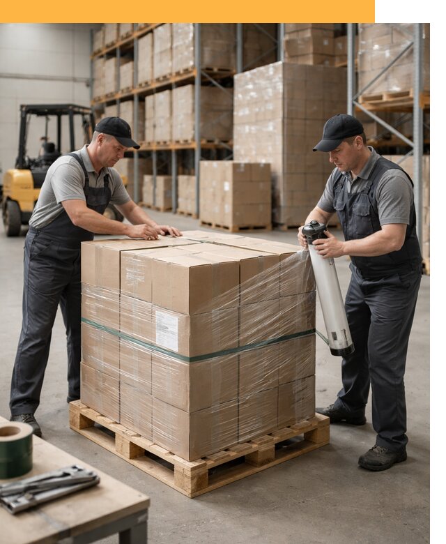 Упаковка и паллетирование грузов от 3825 руб: защита и крепление