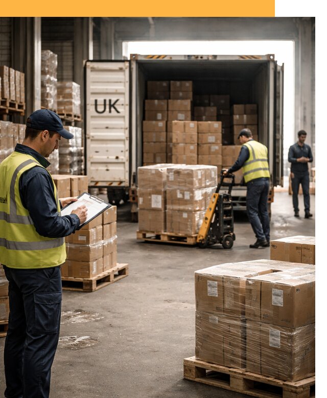 Доставка грузов из Великобритании с таможенным оформлением от 13660