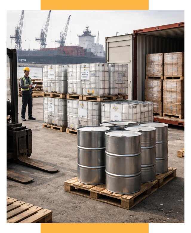 Доставка химического сырья из Индии от 273200 р. | СетСервис-Тхв