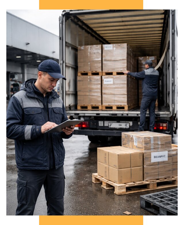 Доставка грузов из Беларуси от 16392 р. логистика СетСервис-Тхв