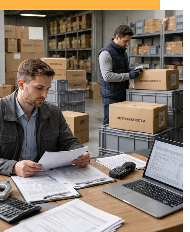 Таможенное оформление автозапчастей по выгодным тарифам от 9289